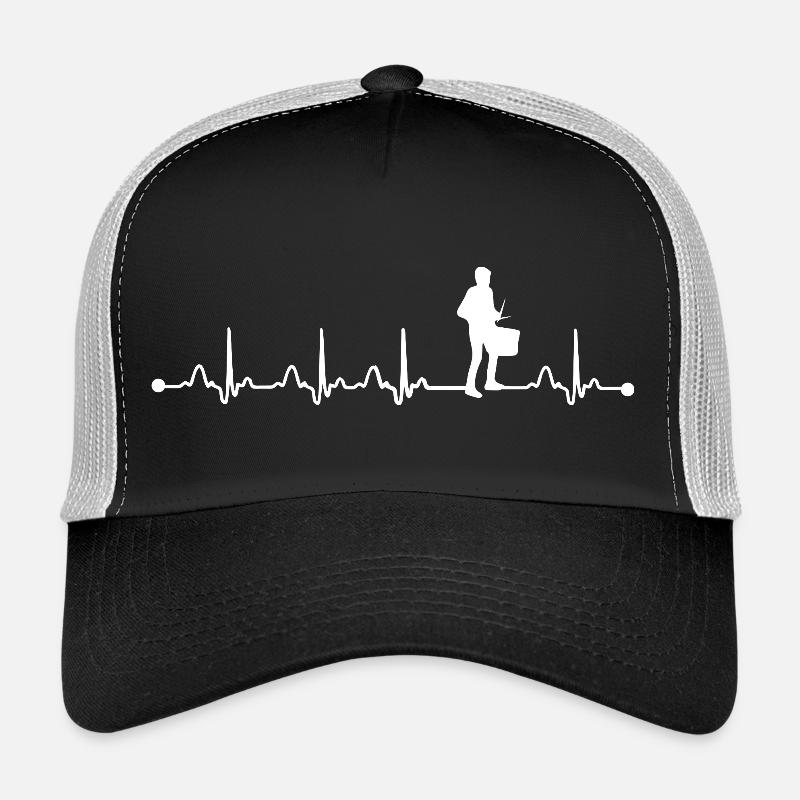 Snare Drumkit Player Marching Band Dad Drumline Trucker Cap