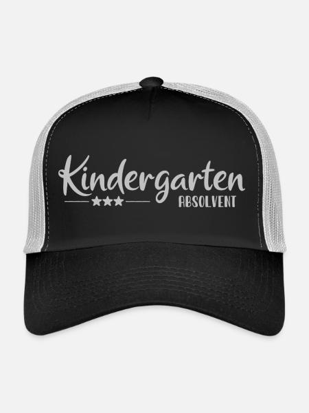 Kindergarten Graduate - School Enrollment - Kita - Trucker Cap - black/stone grey - Front