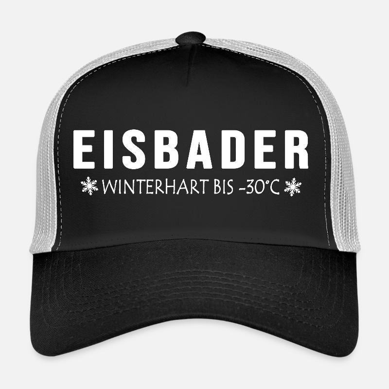Eisbader Winterhart Winterbader Winter Eisloch Trucker Cap