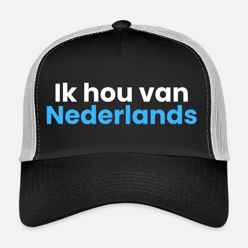 Ich liebe Dutch - Trucker Cap - Schwarz/Steingrau