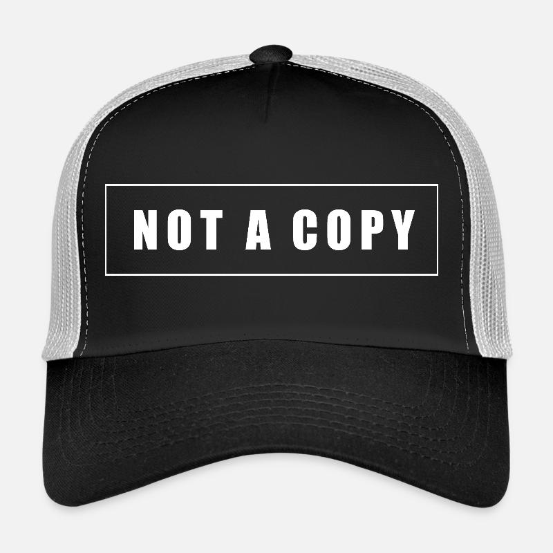 Not a Copy Original Tee - Trucker Cap - black/stone grey