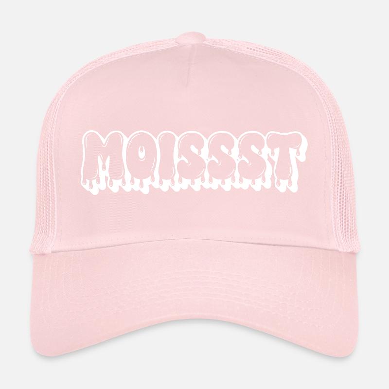 Feuchter tropfender Text Trucker Cap