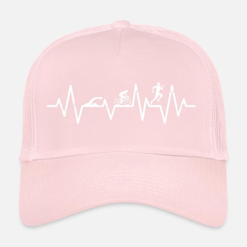 triathlon herzschlag triathletin triathlete  Trucker Cap