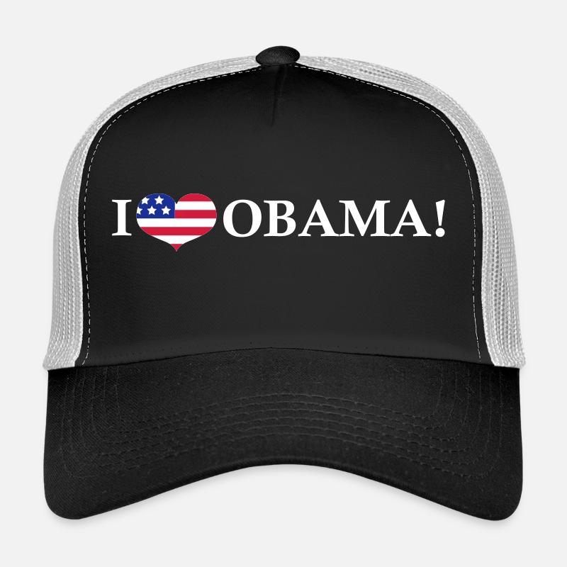 I <3 Obama - Trucker Cap - black/stone grey