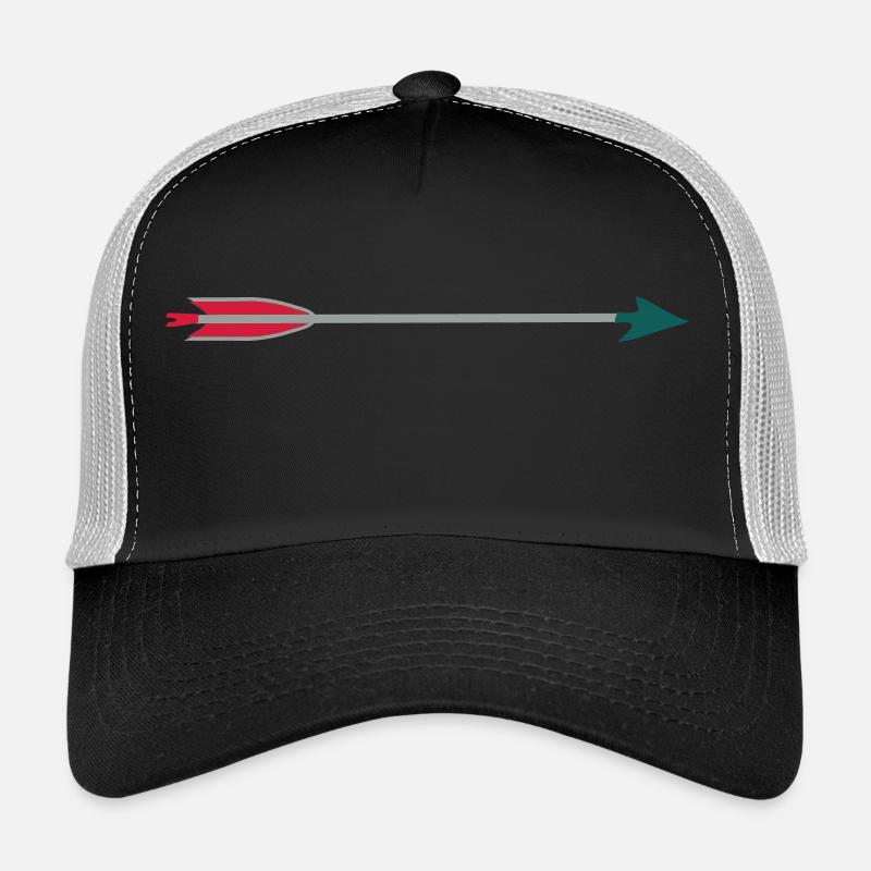 mittelalterliche Bogenschießen Pfeil Broadhead von - Trucker Cap - Schwarz/Steingrau
