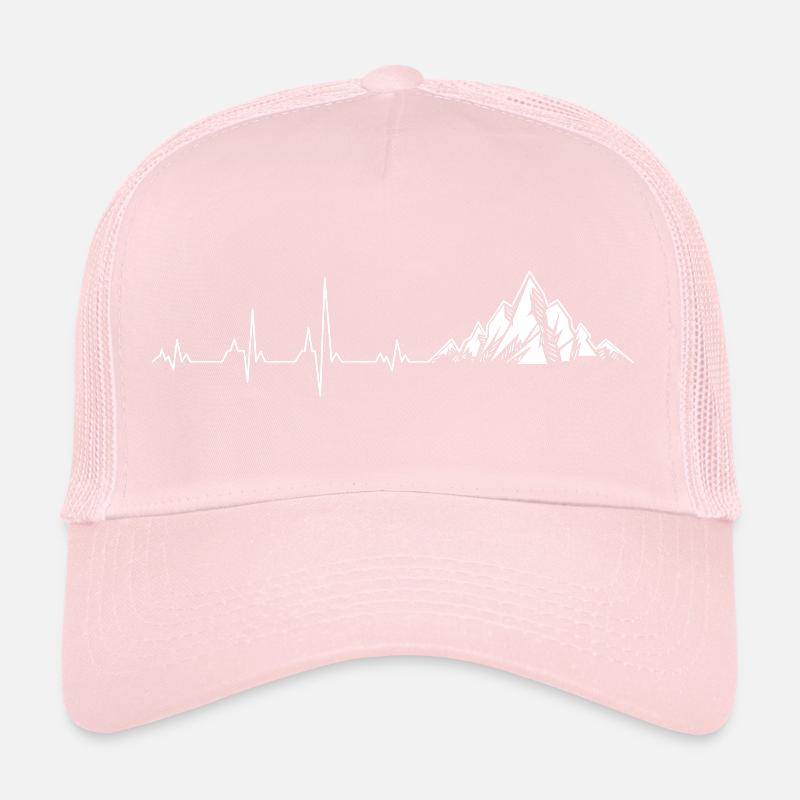 Puls-Peak-Gebirgs-EKG-Design Trucker Cap