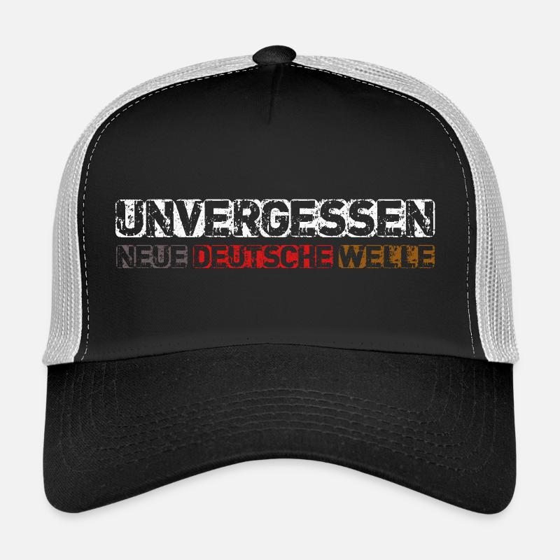 New German wave - Trucker Cap - black/stone grey