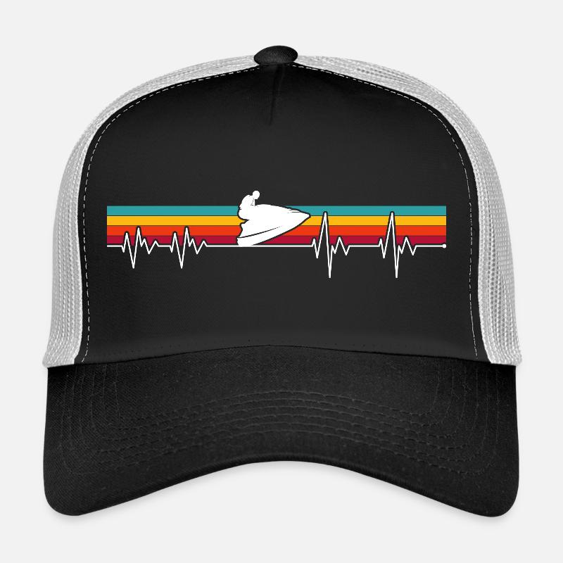 Impulsion de semelle sur rayures rétro Casquette trucker 