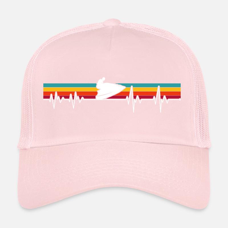 Impulsion de semelle sur rayures rétro Casquette trucker 