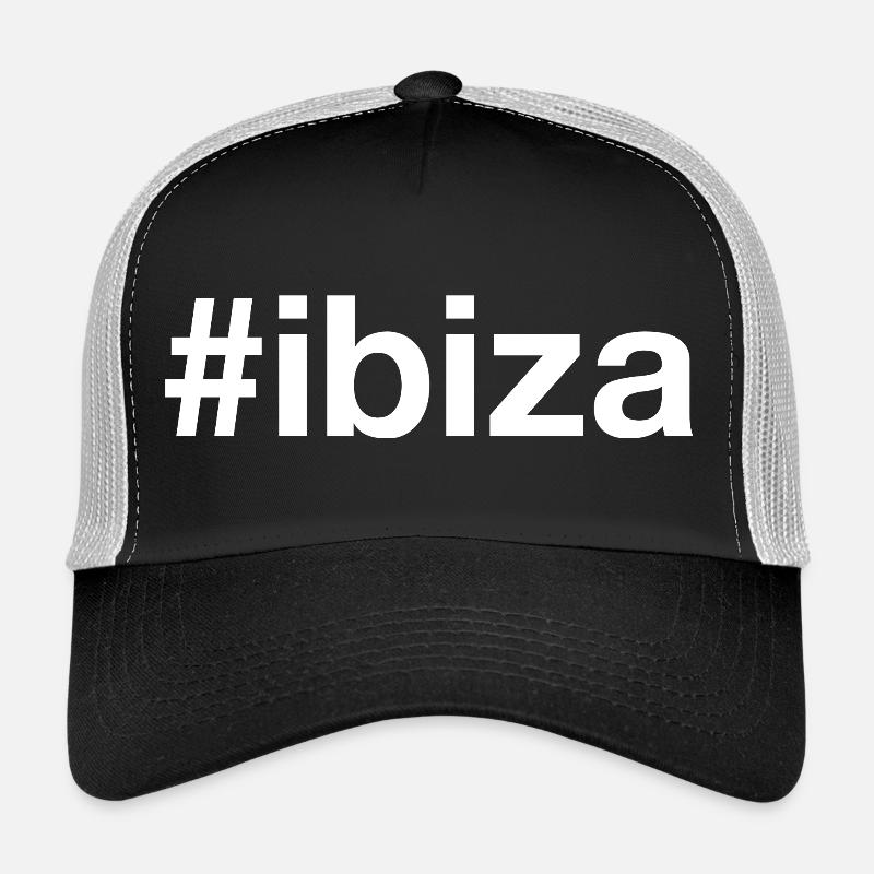 IBIZA Spain Hashtag - Trucker Cap - black/stone grey