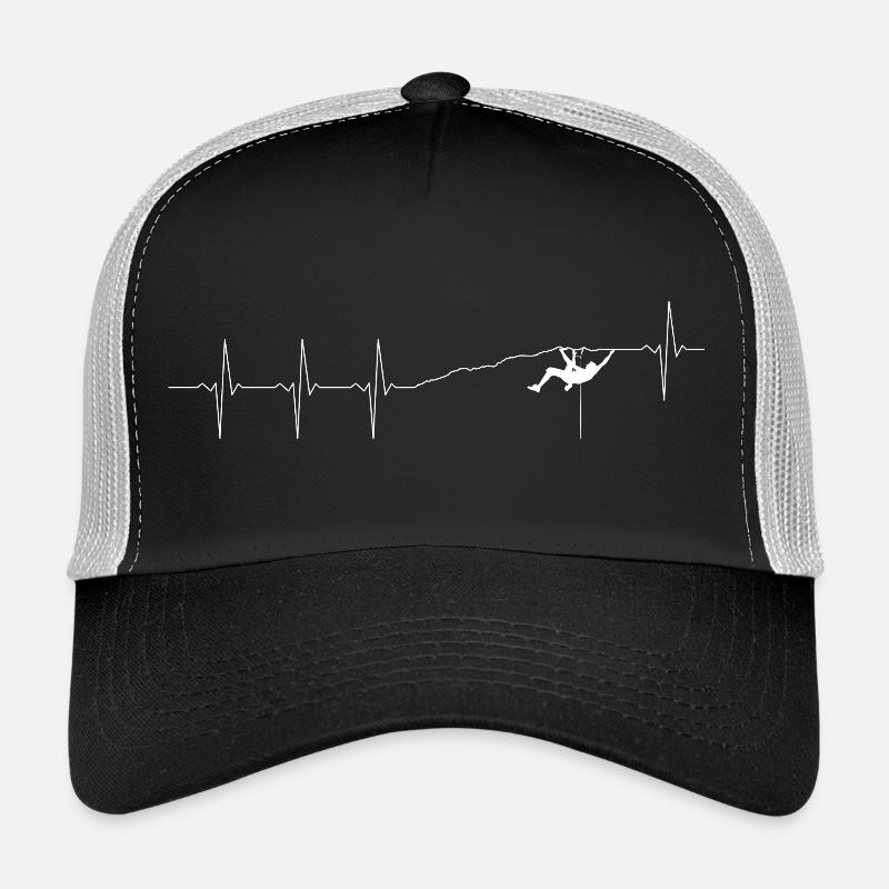 Heartbeat Climber Silhouette - Trucker Cap - black/stone grey
