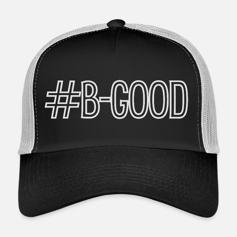 #B-Good print - Trucker Cap - black/stone grey