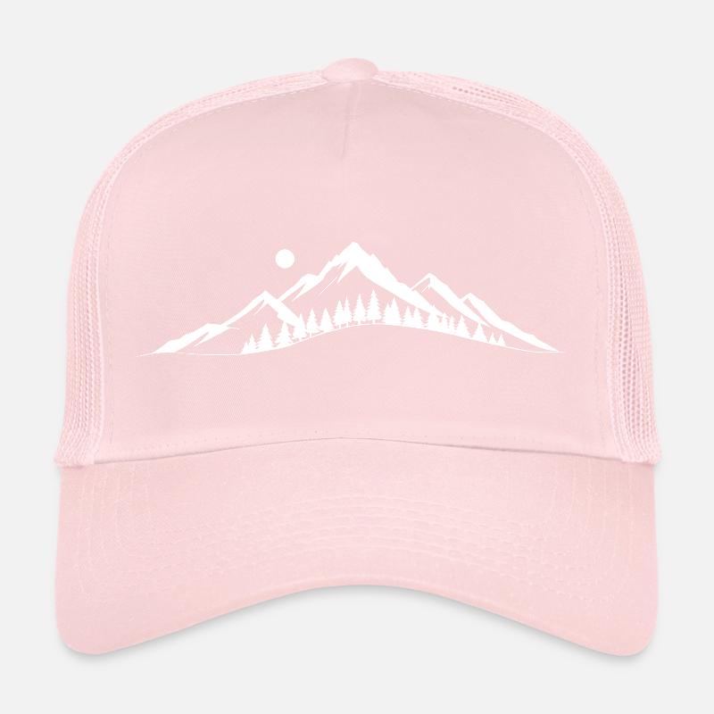 Mountain Dawn Silhouette Trucker Cap