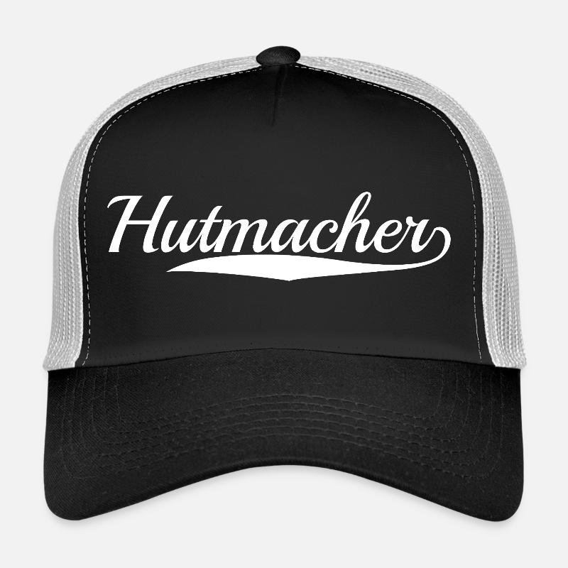 Hutmacher Modisten Beruf weiss Trucker Cap