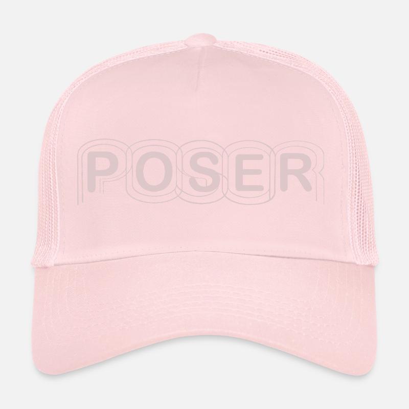 Minimalistisches POSER-Textdesign Trucker Cap