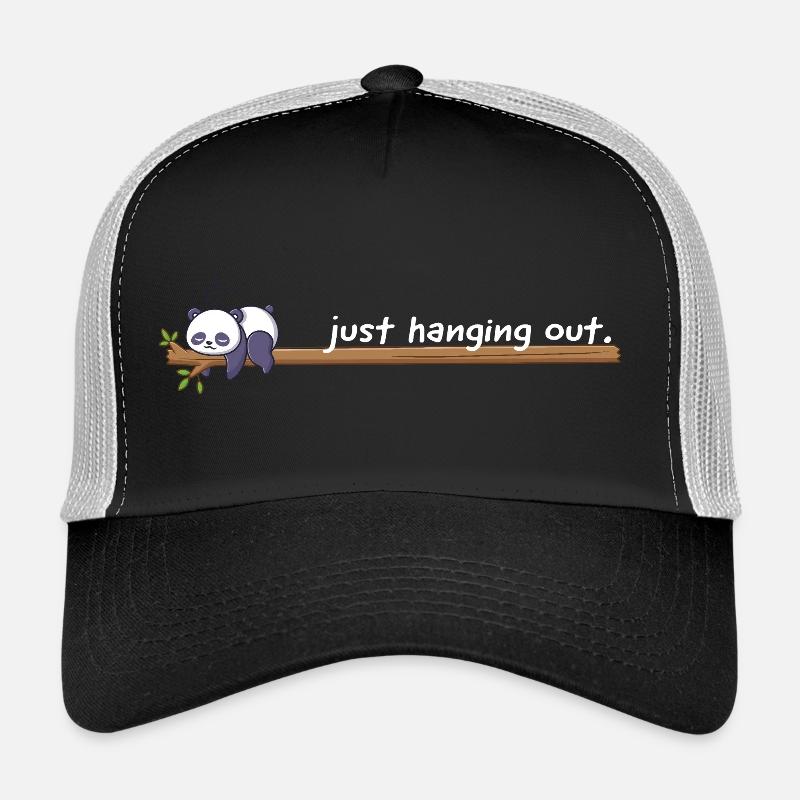 Just Hanging Out – Cute Panda Chill Design Trucker Cap