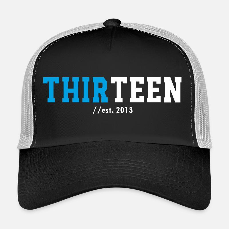 Idée cadeau pour les 13 ans 2026 Treize Adolescents Casquette trucker 