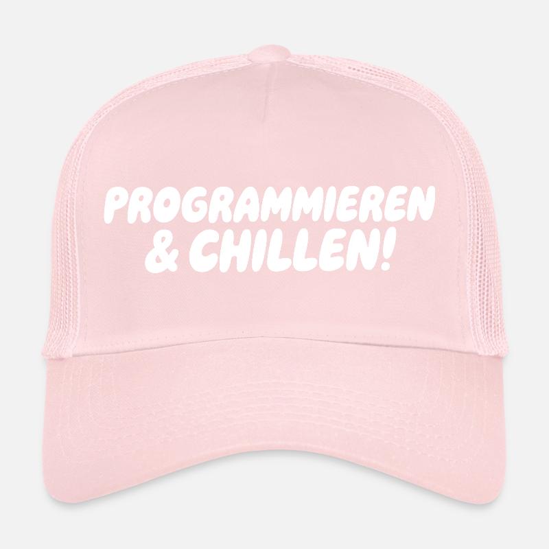 Programming & Chill – Large block font Trucker Cap