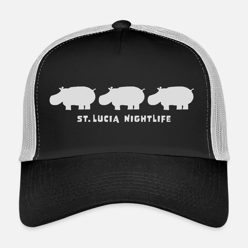 st.lucia_nightlife_2 Trucker Cap