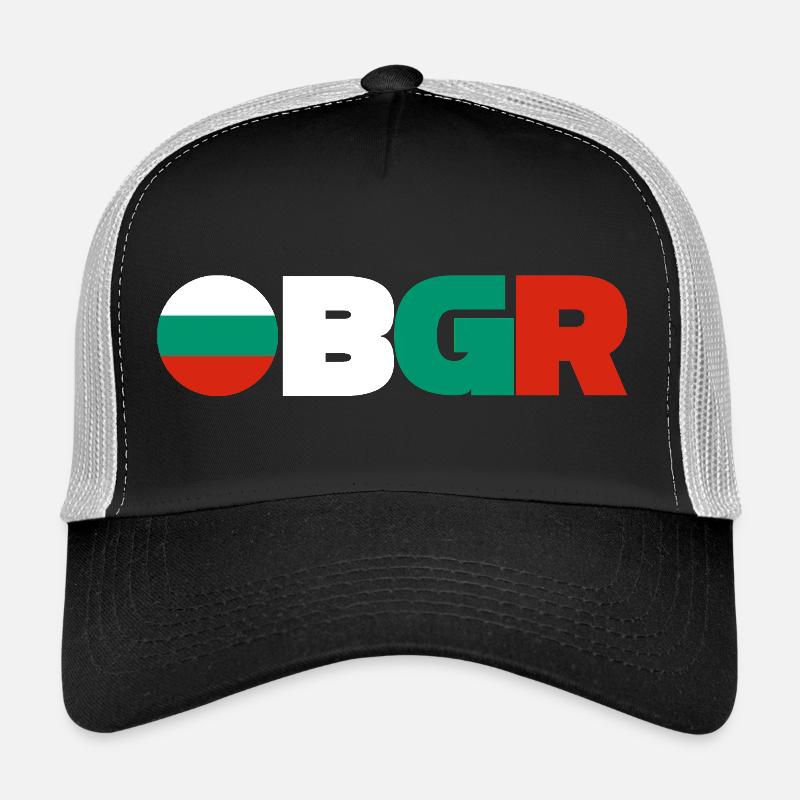 Bulgarien - Trucker Cap - Schwarz/Steingrau