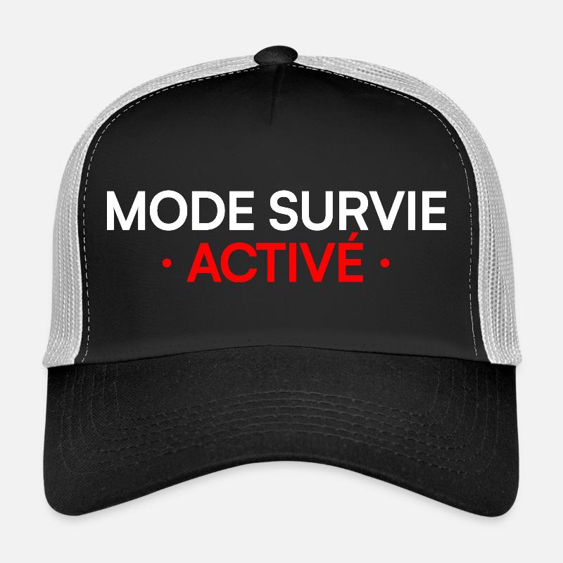 MODE SURVIE ACTIVÉ – Lundi humour travail Casquette trucker 