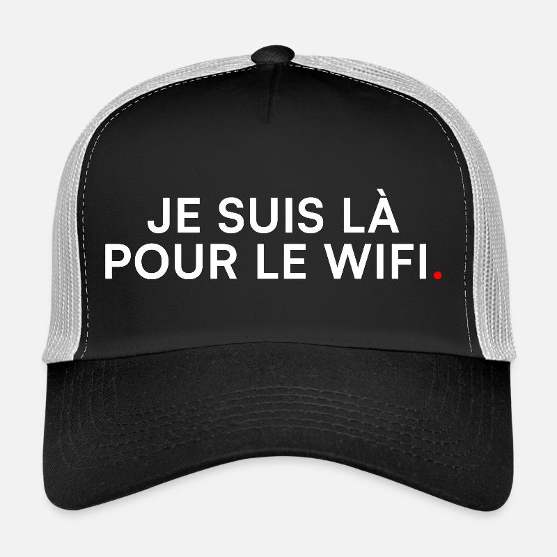 Ich bin hier wegen WLAN – Geek-Humor Trucker Cap