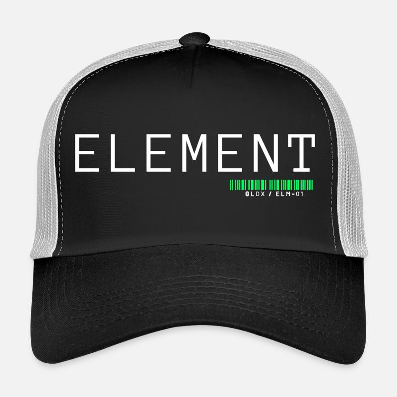 ELEMENT | Minimalist Architects of Essence Design - Trucker Cap - Schwarz/Steingrau
