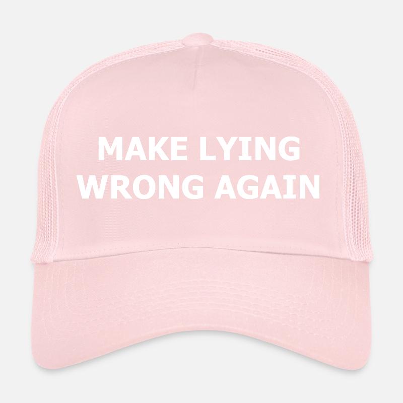 make_lying_wrong_again_whi Casquette trucker 