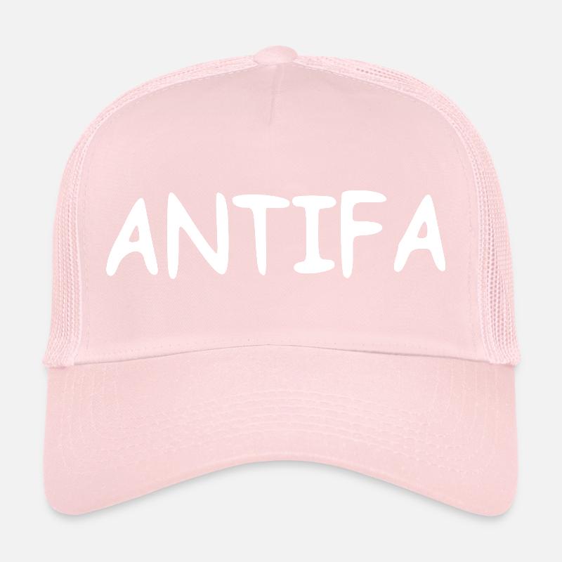 Antifa - blanc Casquette trucker 