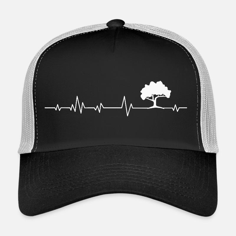 Baum Bäume - Trucker Cap - Schwarz/Steingrau