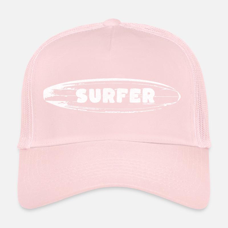 Surfeur sur planche de surf imprimé rétro Casquette trucker 