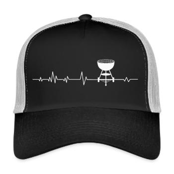 Grillades - Casquette trucker  - noir/gris pierre - Devant