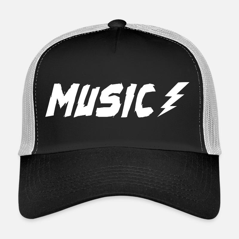 Music with bolt - Trucker Cap - black/stone grey