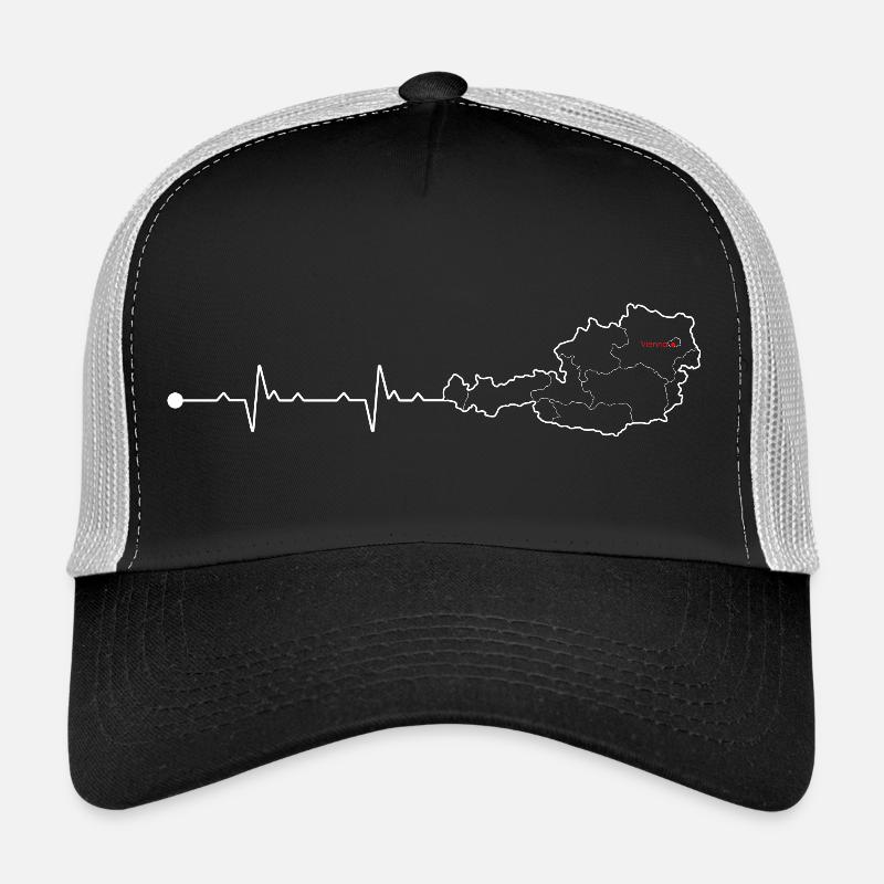 Vienna Heartbeat Austria Map Trucker Cap