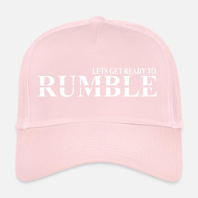 lets get ready to rumble design minimal Trucker Cap