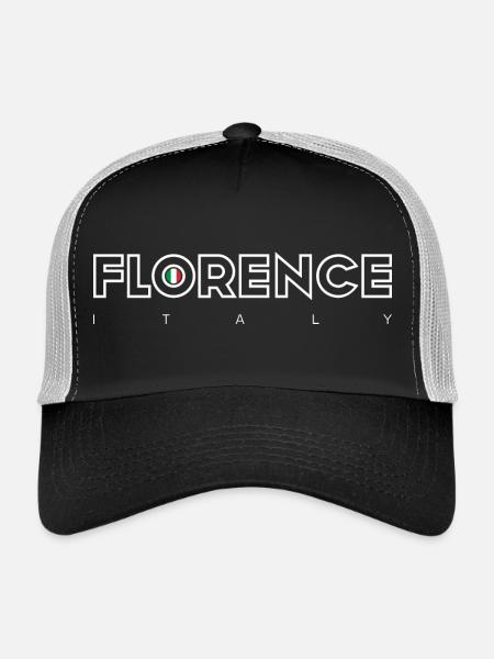 Florence - Casquette trucker  - noir/gris pierre - Devant