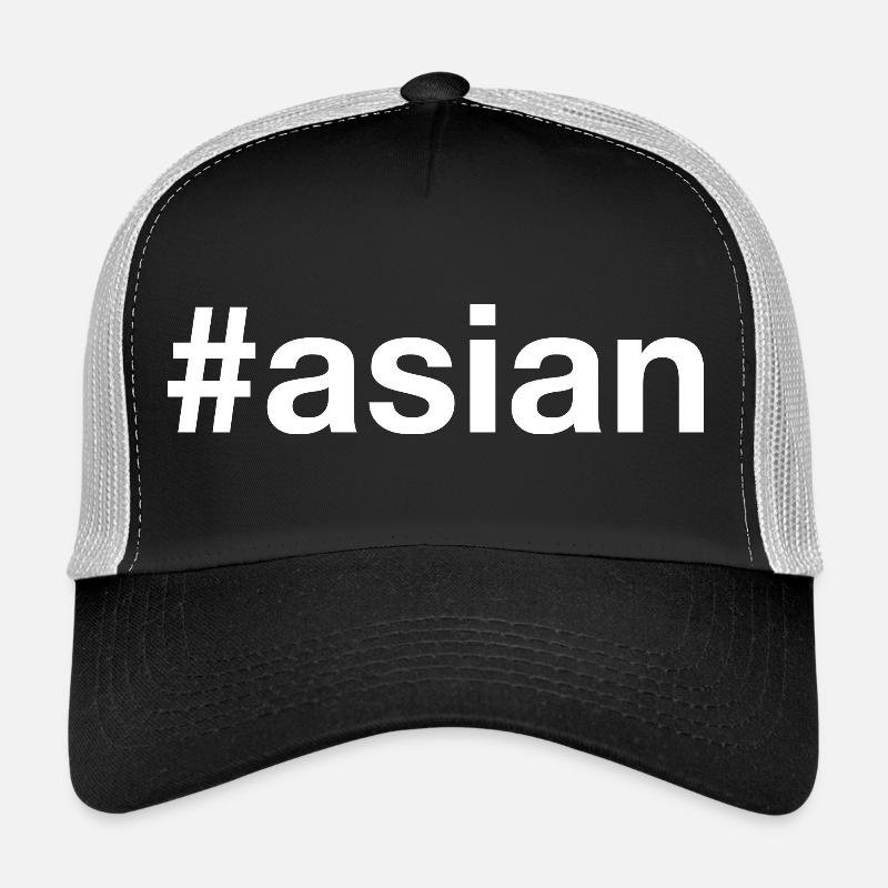 ASIAN Asia Hashtag - Trucker Cap - black/stone grey