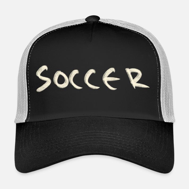 Soccer - Trucker Cap - Schwarz/Steingrau