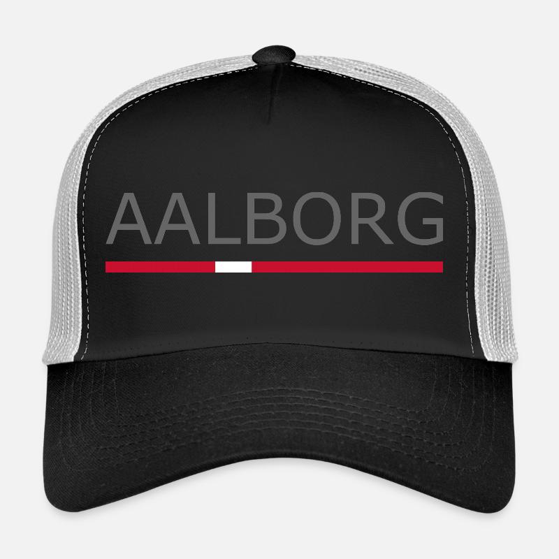Aalborg - Drapeau du Danemark - Dänemark Casquette trucker 