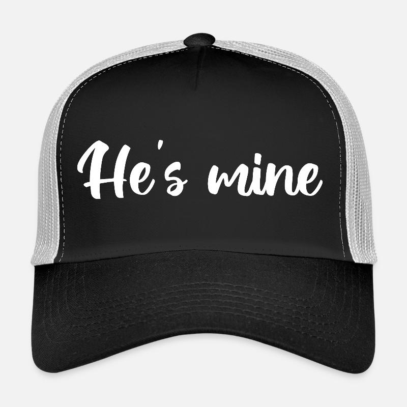 He_s Conception de la mine - Casquette trucker  - noir/gris pierre
