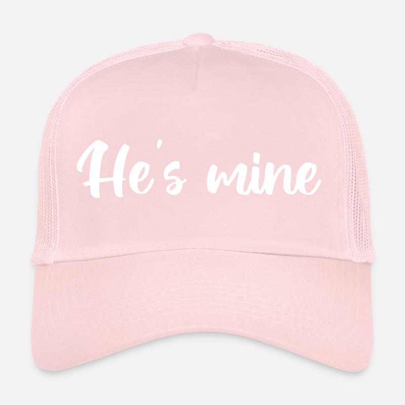 He's mine – handwritten calligraphy Trucker Cap