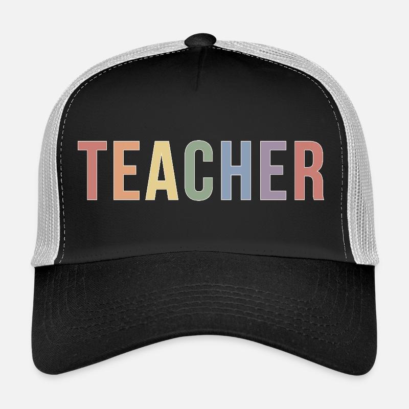 Soft-Pride-Lehrer-Typografiedesign im 90er-Jahre-Look Trucker Cap