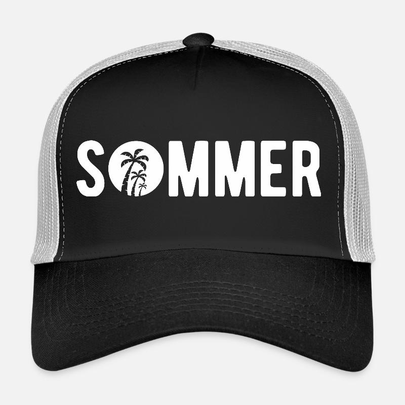 Endlich Sommer - Trucker Cap - Schwarz/Steingrau