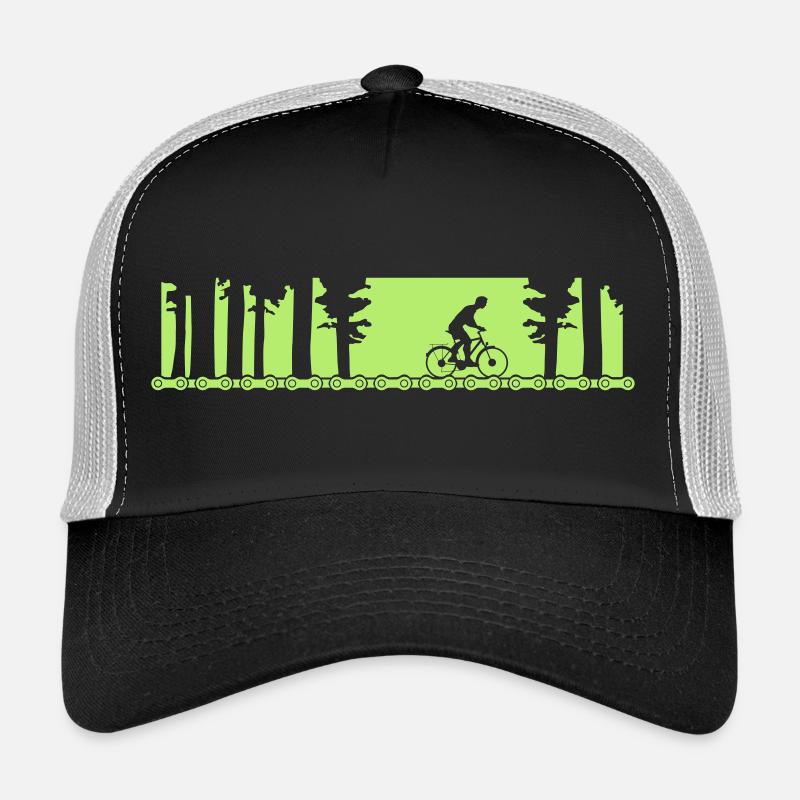 Bike Tour Forest Range - Minimalist Design - Trucker Cap - black/stone grey