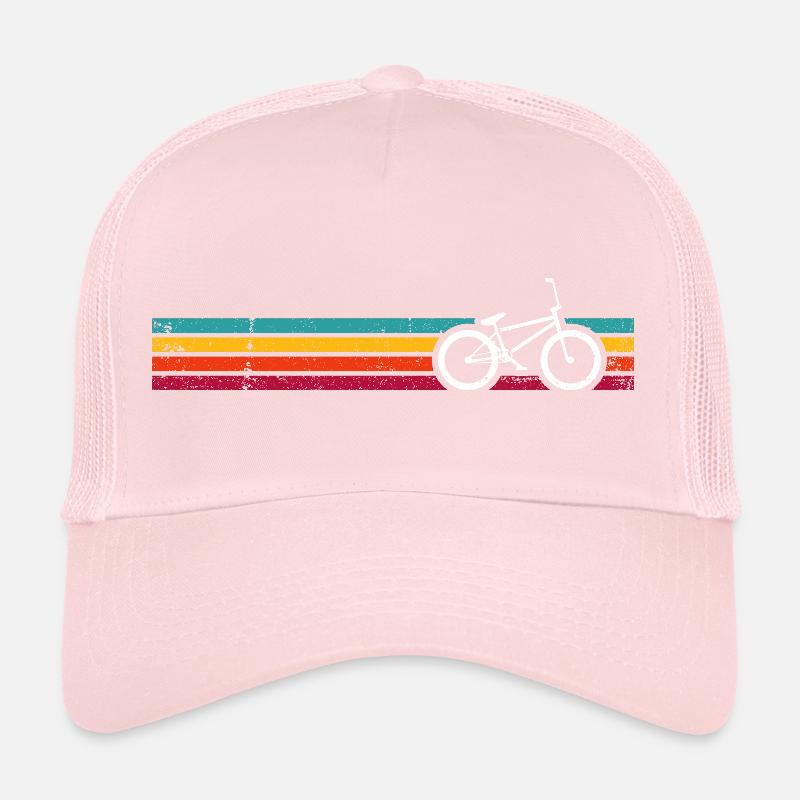 Rayures de vélo arc-en-ciel rétro Casquette trucker 