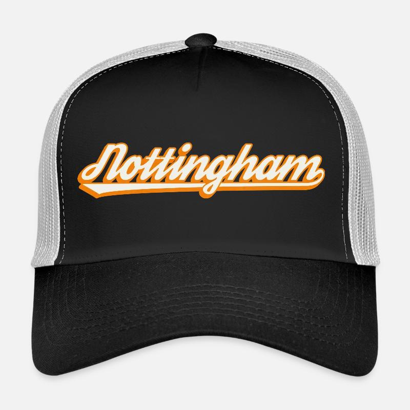 Nottingham Orange Script Trucker Cap