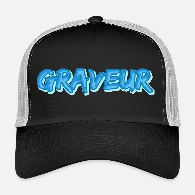 Graveur als Job Trucker Cap