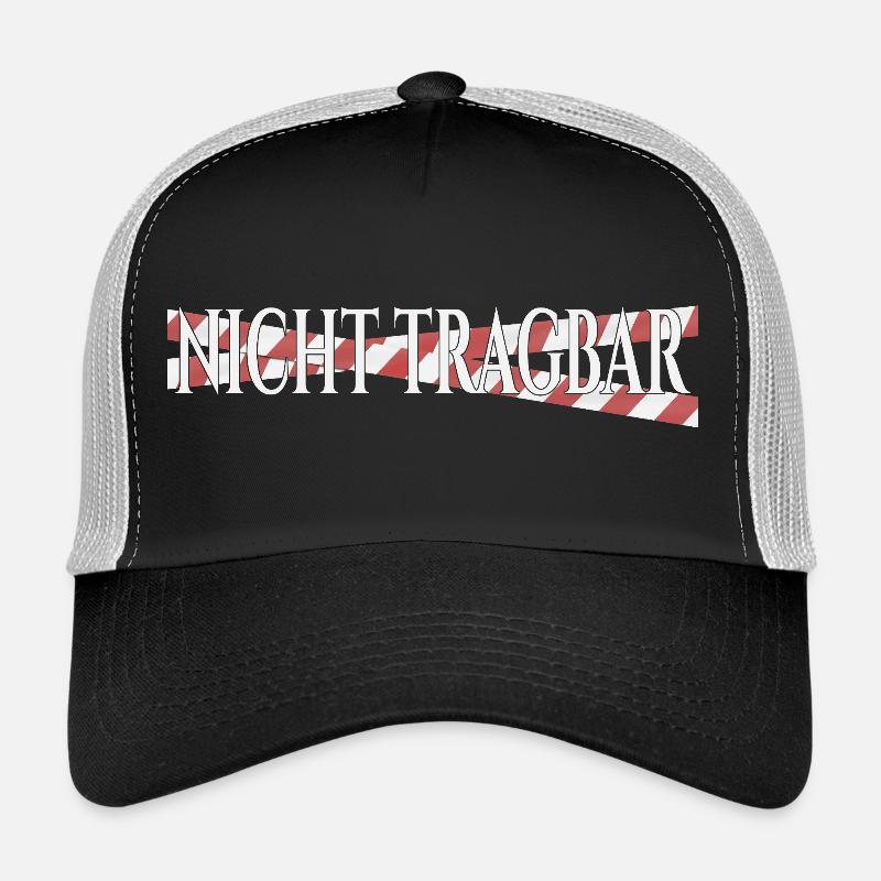Nicht tragbar – schwarzer Humor Statement Design Trucker Cap