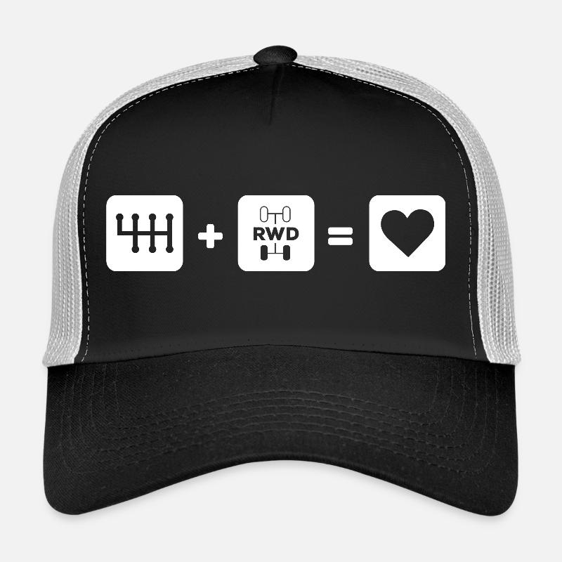 Passionné de voitures manuelles - Vitesses manuelles pour voitures à propulsion arrière Casquette trucker 