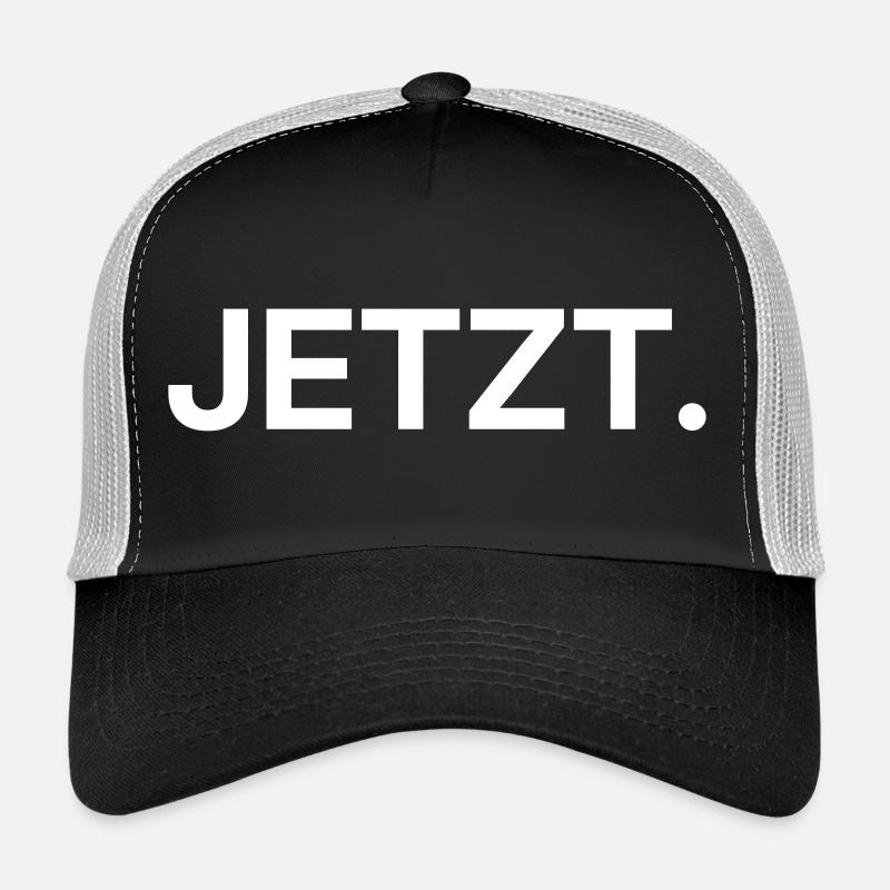 Jetzt – Minimalistisches Textdesign Trucker Cap